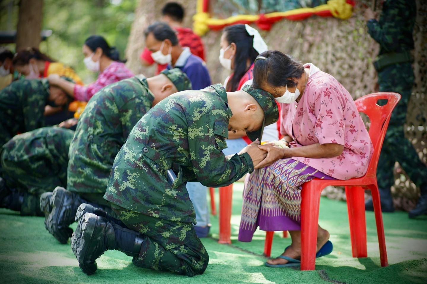 “ เพิ่มความมั่นใจให้ญาติ เพิ่มกำลังใจให้ทหารใหม่”