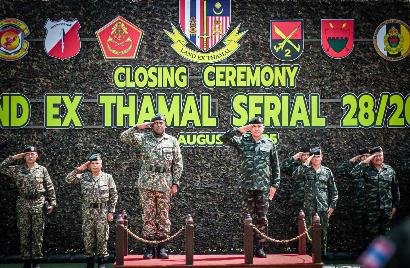 พิธีปิดฝึกผสมทางบกไทย- ทางบกมาเลเซีย ภายใต้รหัส LAND EX THAMAL ครั้งที่ 28 ประจำปี 2568